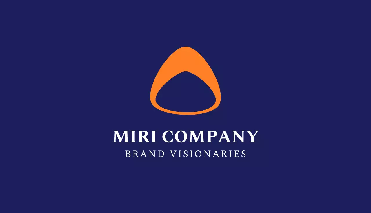 Orange Minimal Business Card