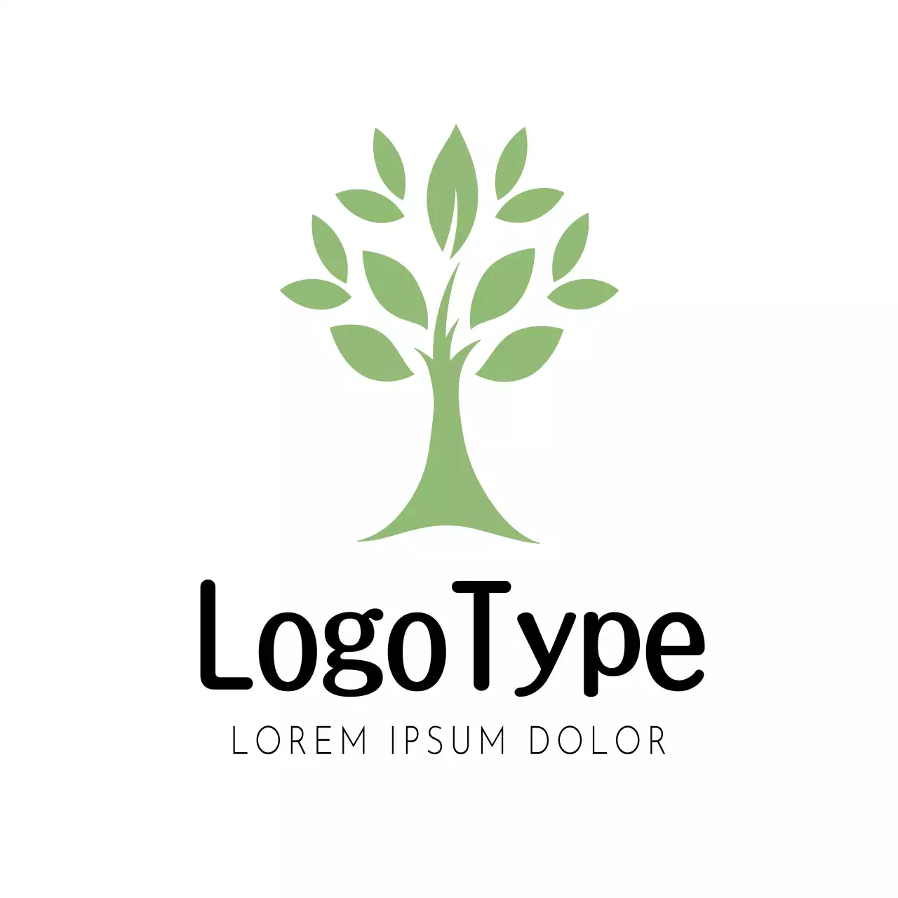 Green Minimalist Design Logo