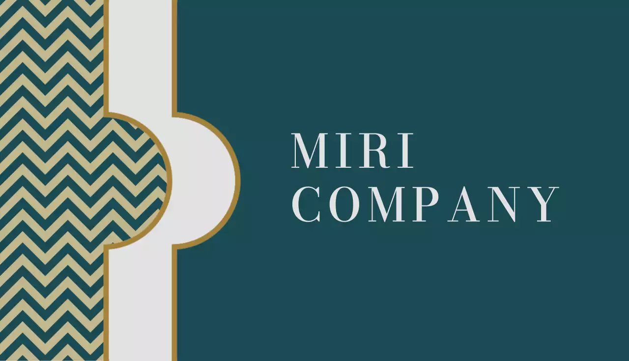 Teal Modern Skincare Business Card