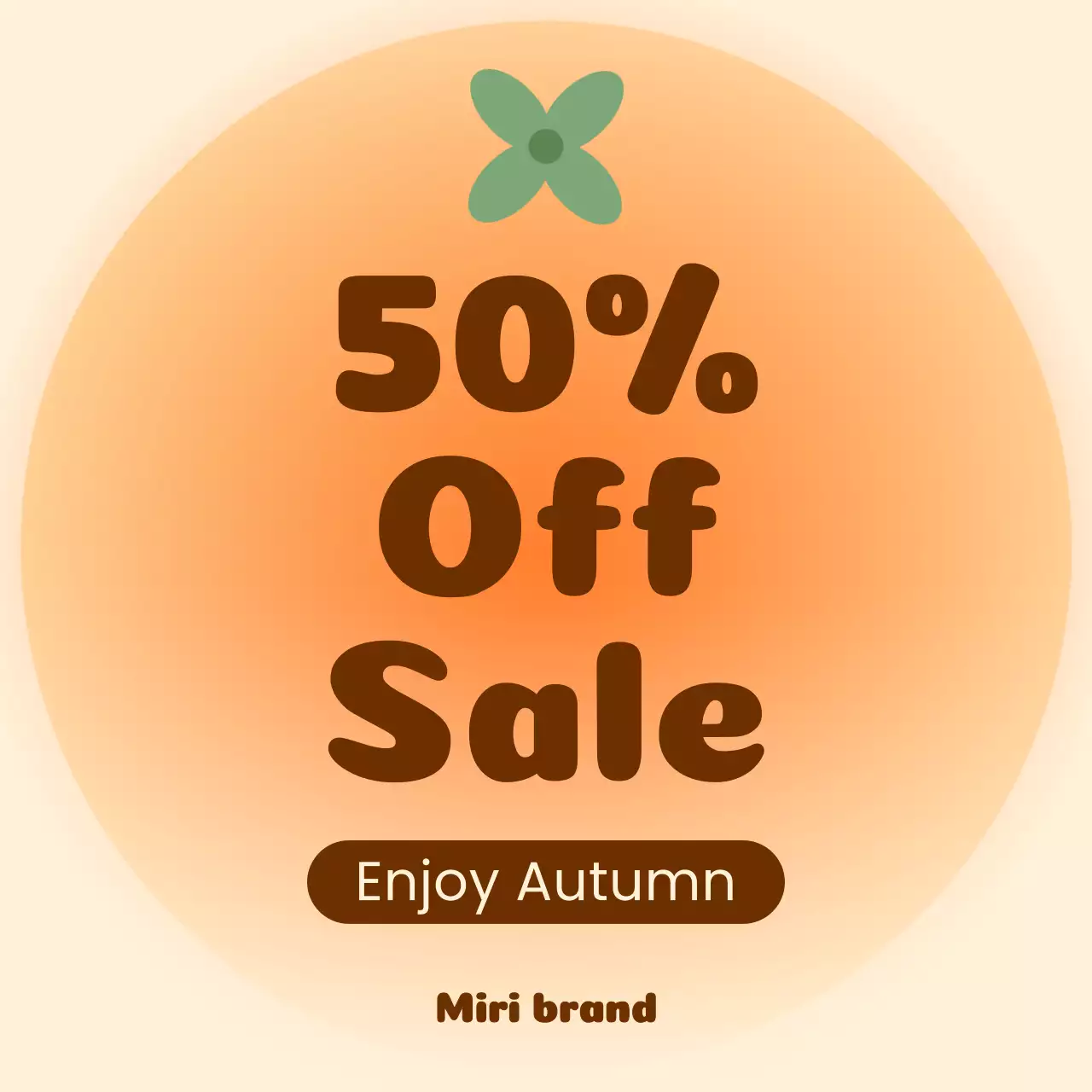 Yellow Retro Fall Promotion Instagram Carousel