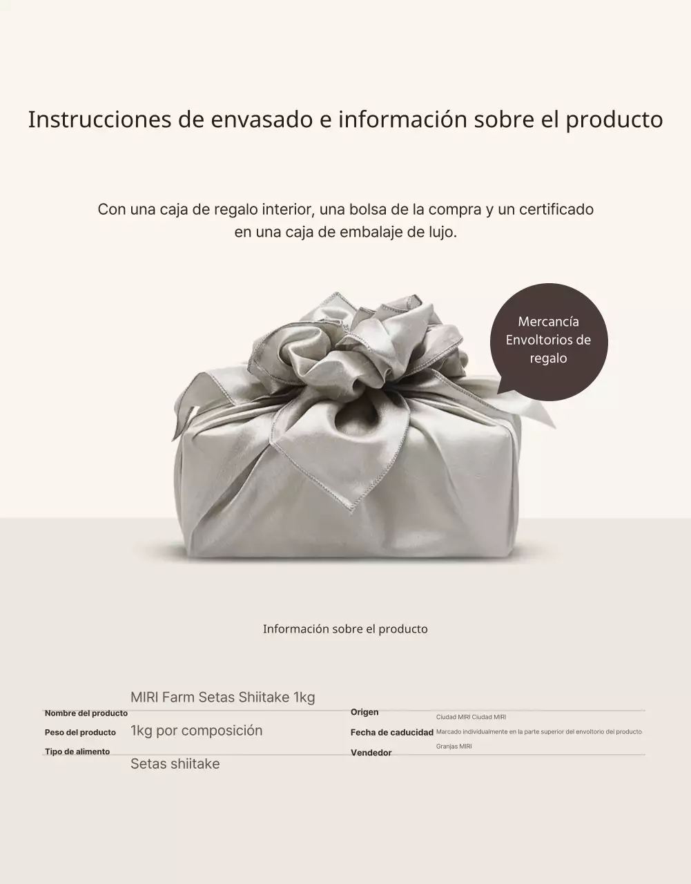 Setas shiitake marrones y ordenadas ad