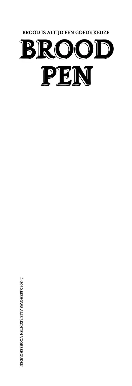 Bakkerij Ticket Pen Merchandise Behang