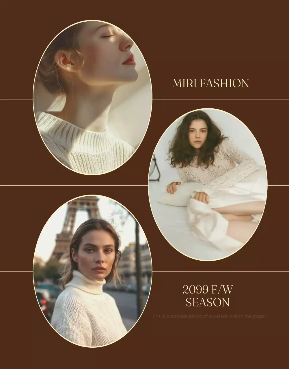 Brown Vintage Fashion Catalog Poster