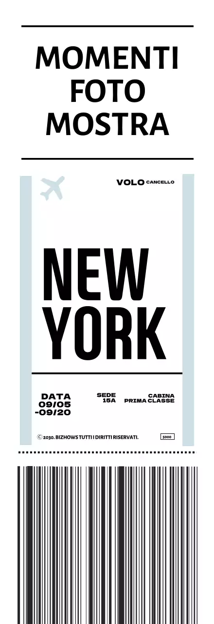 Carta da parati per il confezionamento di penne a forma di semplice biglietto aereo