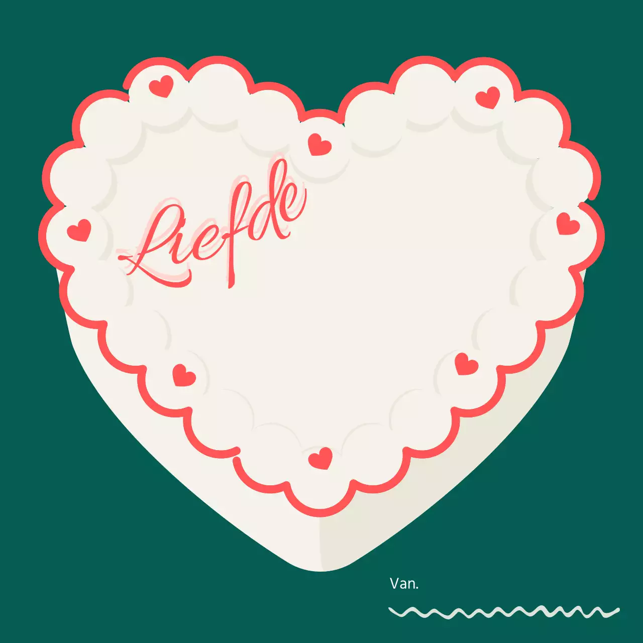 Schattig taart notitieblok in groen