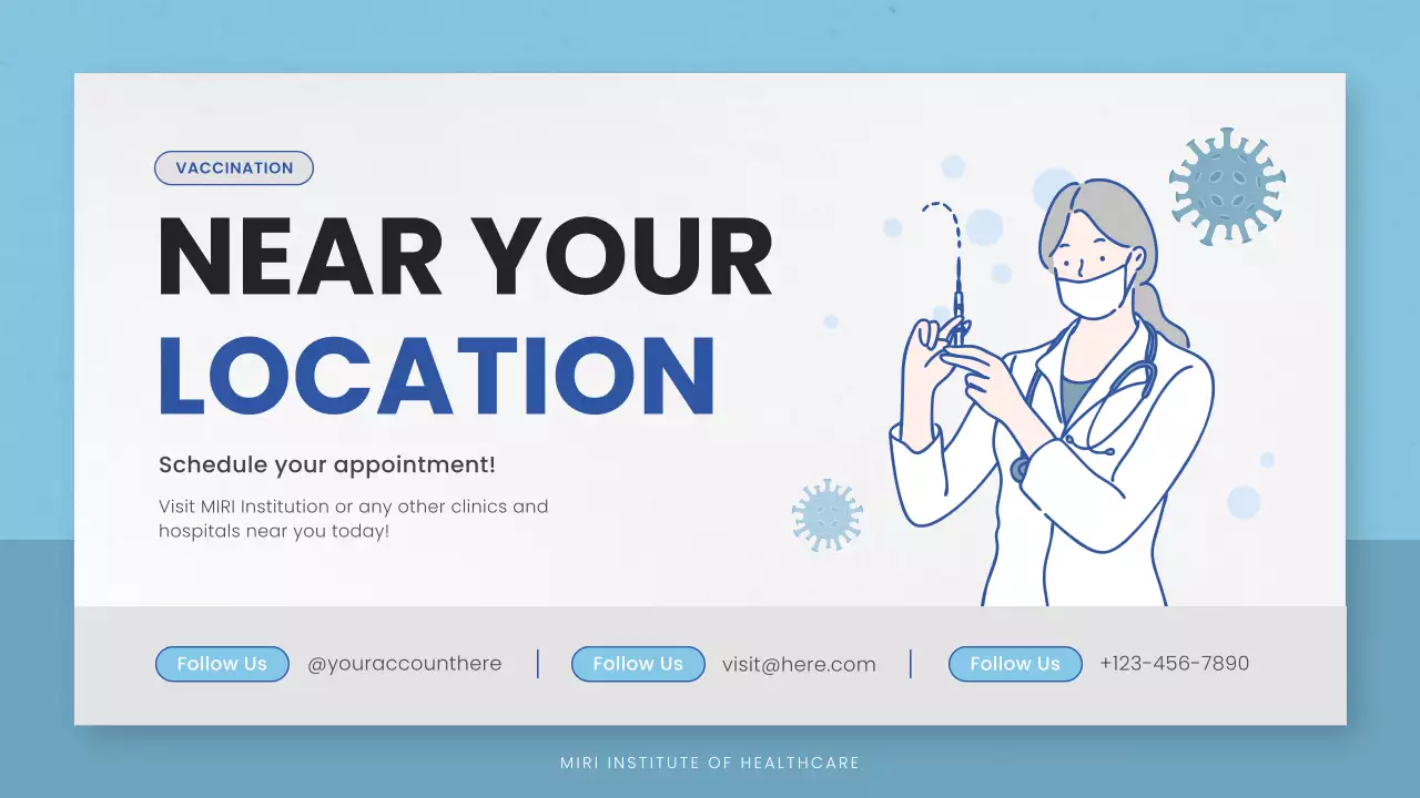 Blue Minimal Healthcare Guidelines Presentation