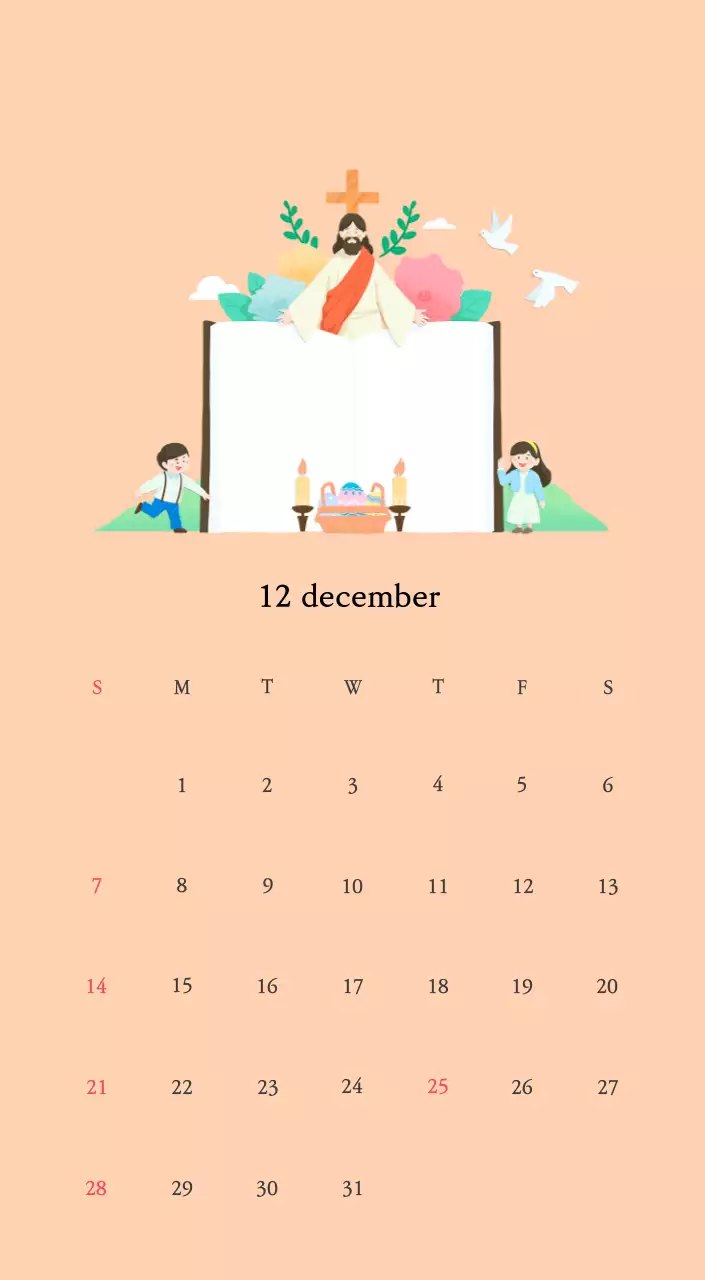 Warme kleurenKerken met schattige illustraties