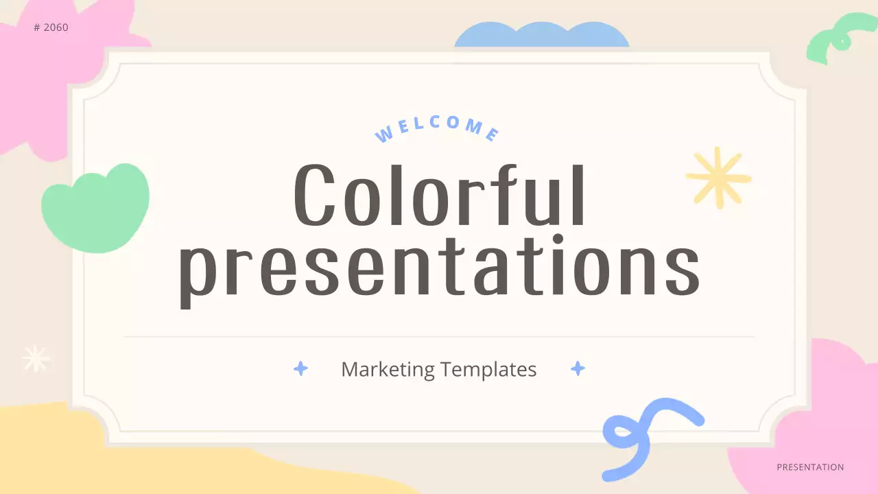 다채로운 현대 템플릿 프레젠테이션