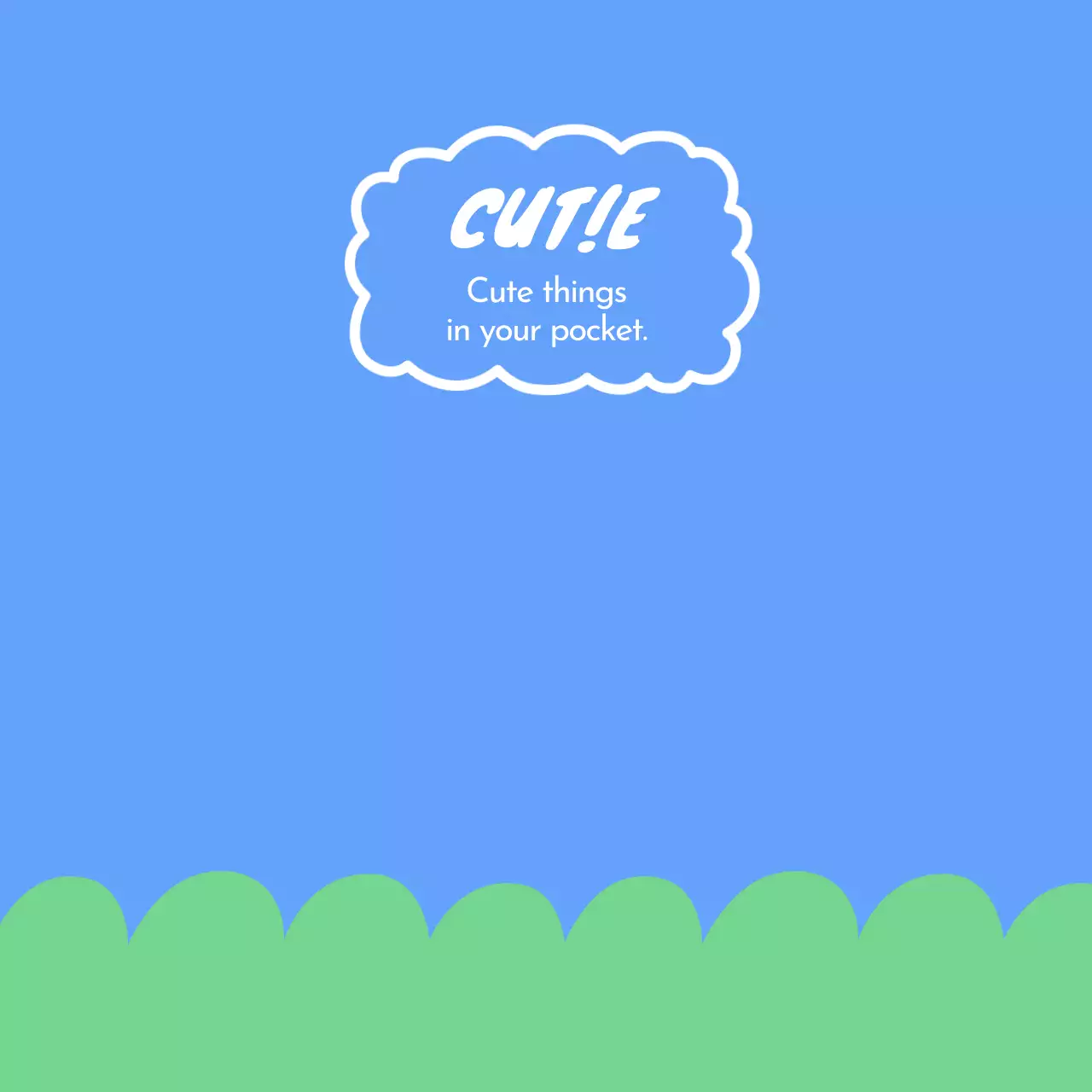 Wallpaper SmartTalk biru yang lucu