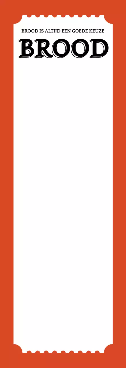 Bakkerij Ticket Telefoon Riem Merchandise Behang