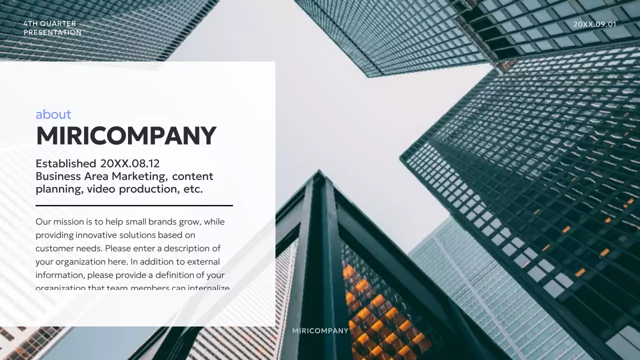 Grey Modern Company Presentation