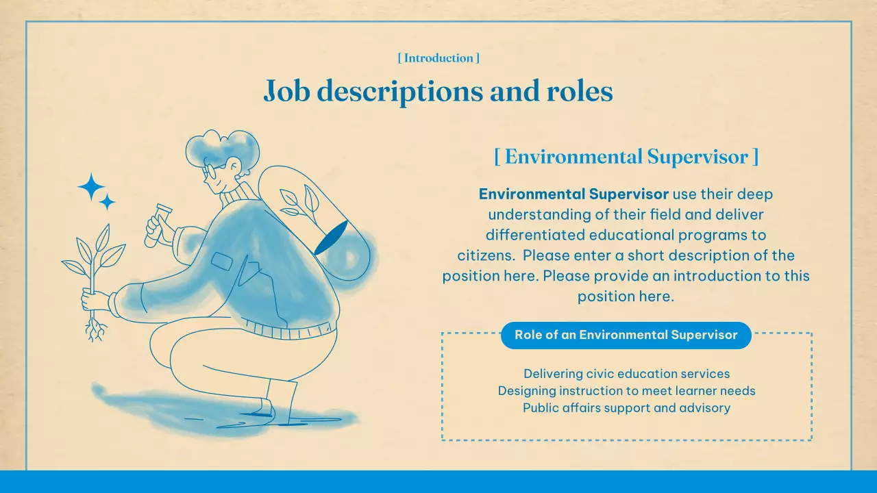 Beige Minimal Environmental Training Announcement Presentation