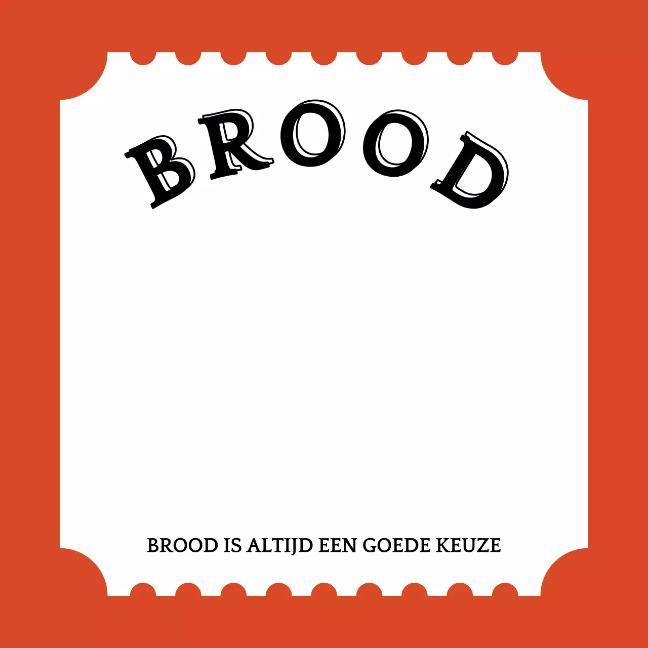 Bakkerij Ticket Pin Button Merchandise Behang