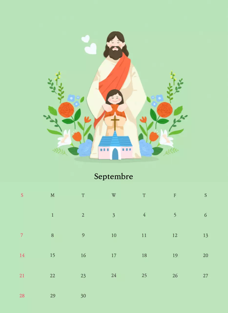 Des églises aux couleurs chaudes et des illustrations mignonnes