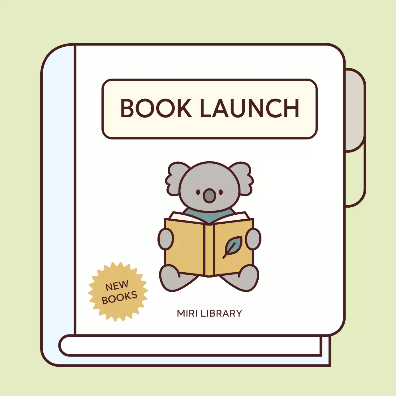 화이트 심플북 이벤트 소셜미디어 포스트