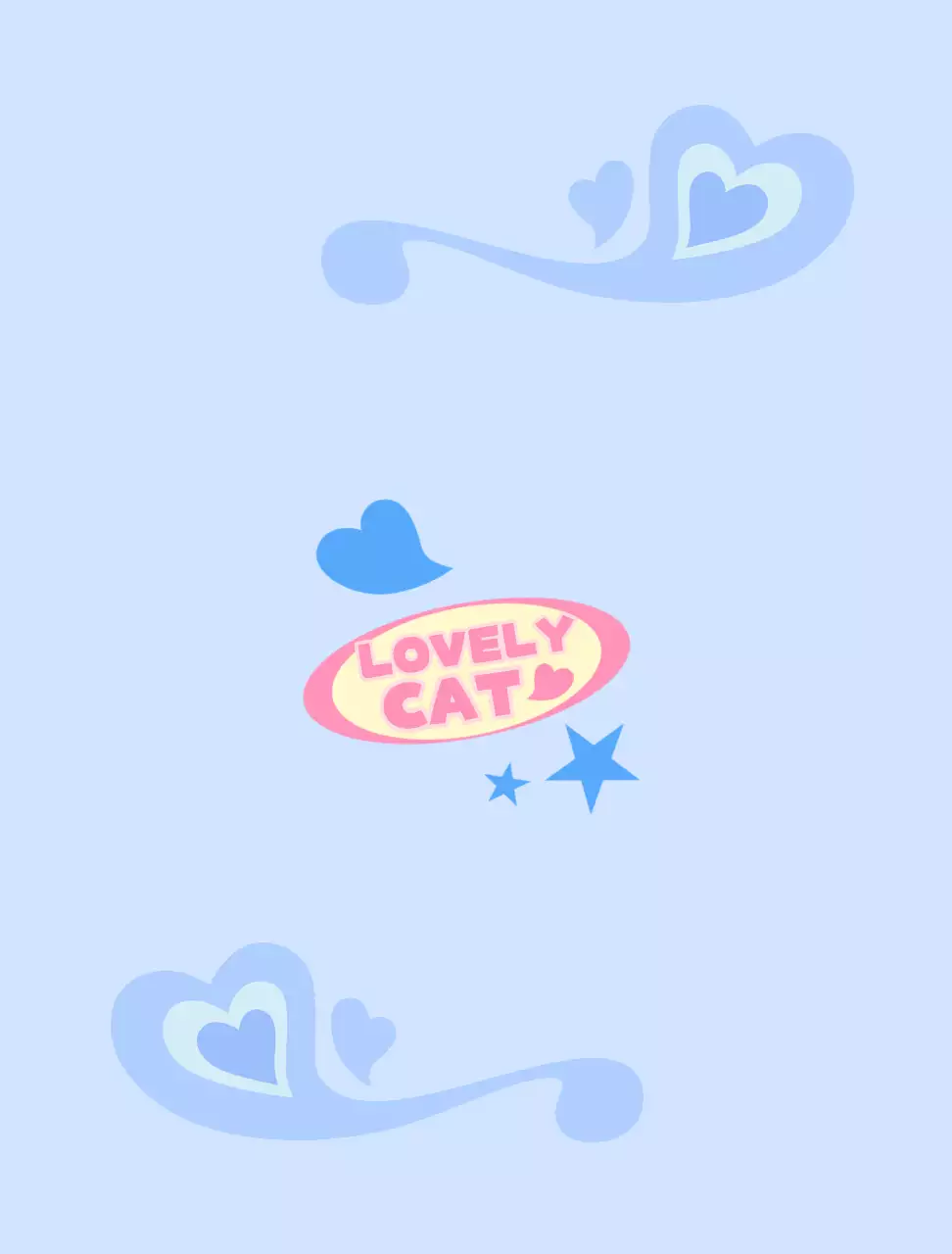 Pastellfarbene, kitschige Requisiten-Tapete