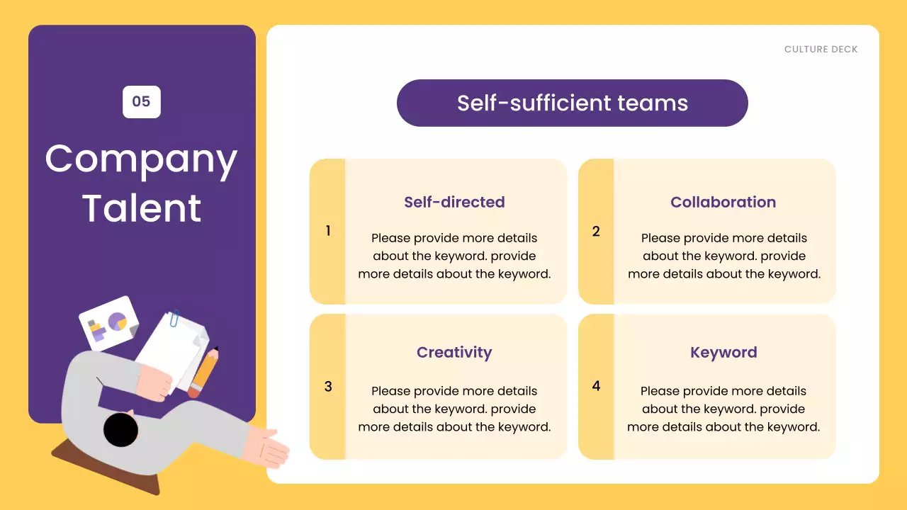 Yellow Modern Work Guide Presentation