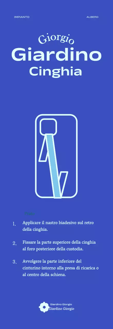 Carta da parati ecologica del giardino botanico per il telefono strap goodies