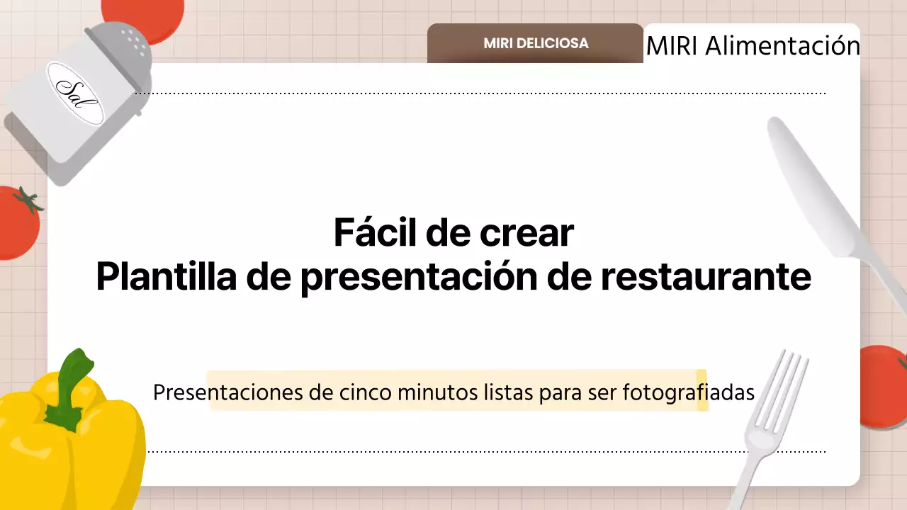 Promocionar los productos amarillos limpios para restaurantes