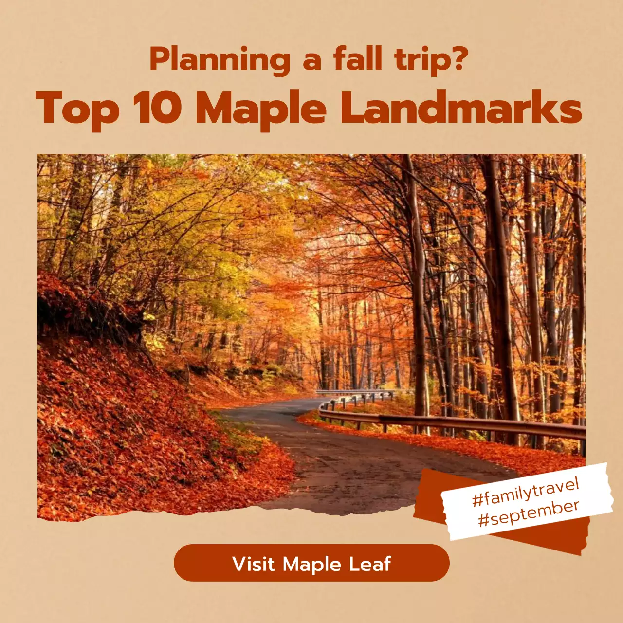 Orange Vintage Travel Guide