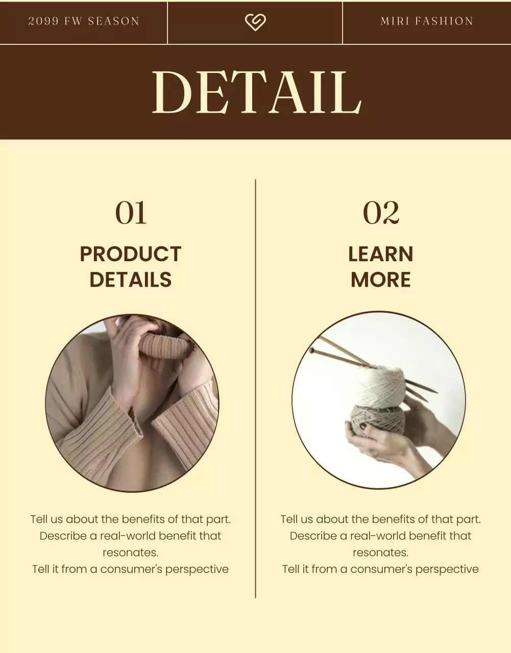 Brown Vintage Fashion Catalog Poster