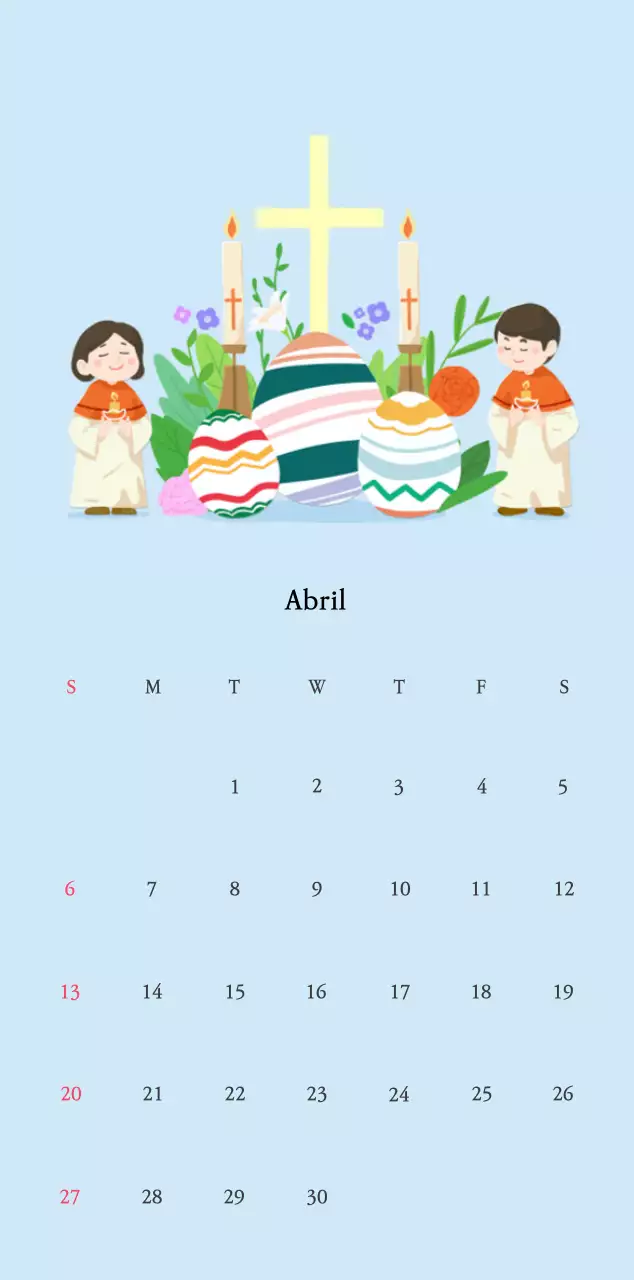 Colores cálidosIglesias con simpáticas ilustraciones