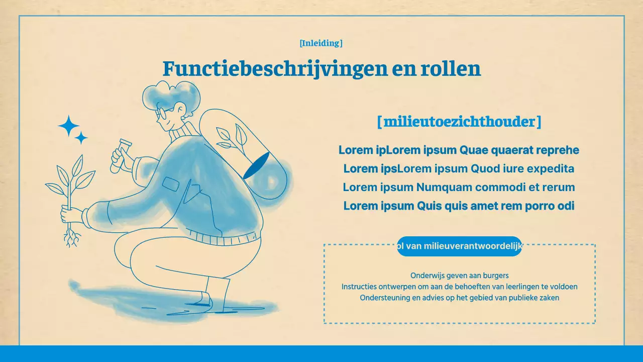 Schone, blauwe en bruine milieumappers