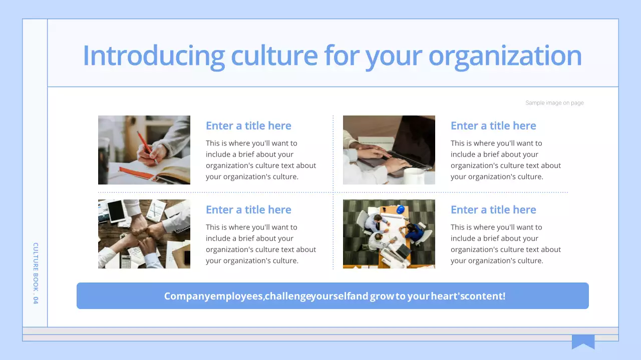 Blue Minimal Company Guide Presentation