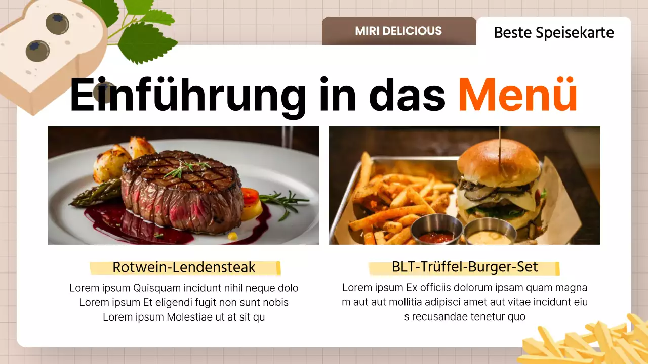 Förderung von gelben sauberen Restaurantprodukten