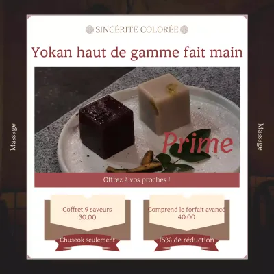 Promouvoir les desserts gourmands de Brown