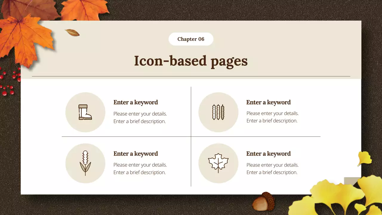 Green Elegant Autumn Presentation