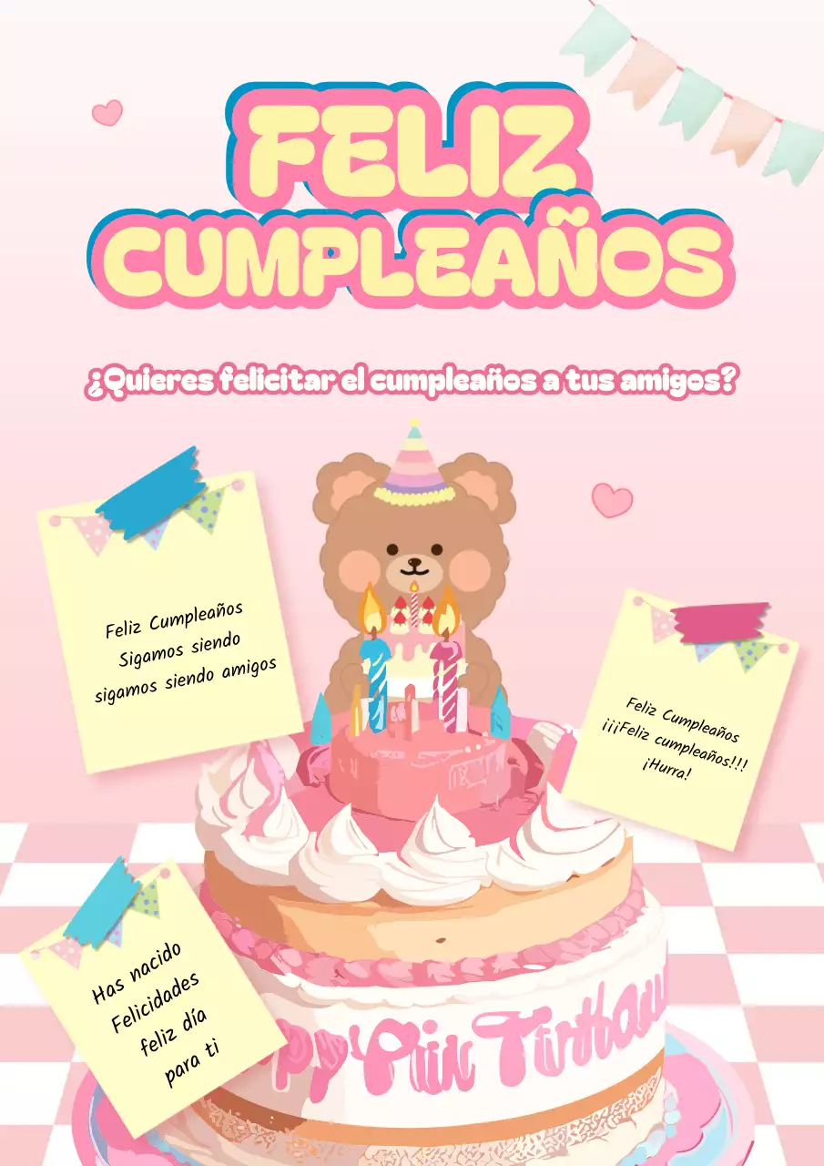 Una celebración de cumpleaños rosa y acogedora