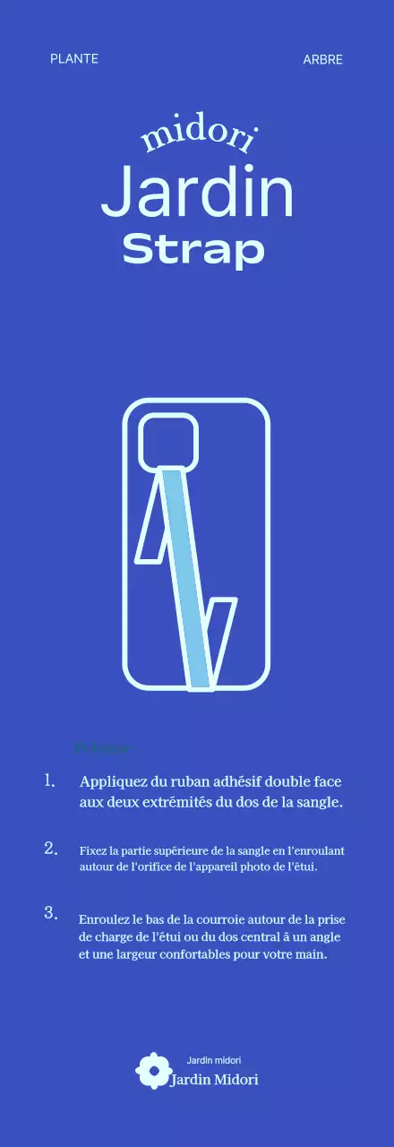 Fond d'écran de jardin botanique écologique pour les sangles de téléphone goodies