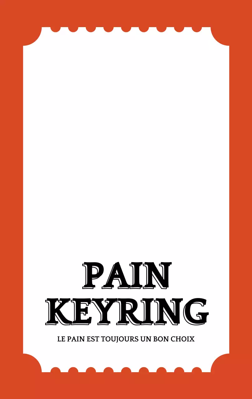 Papier peint Bakery Ticket Keyring Merchandise