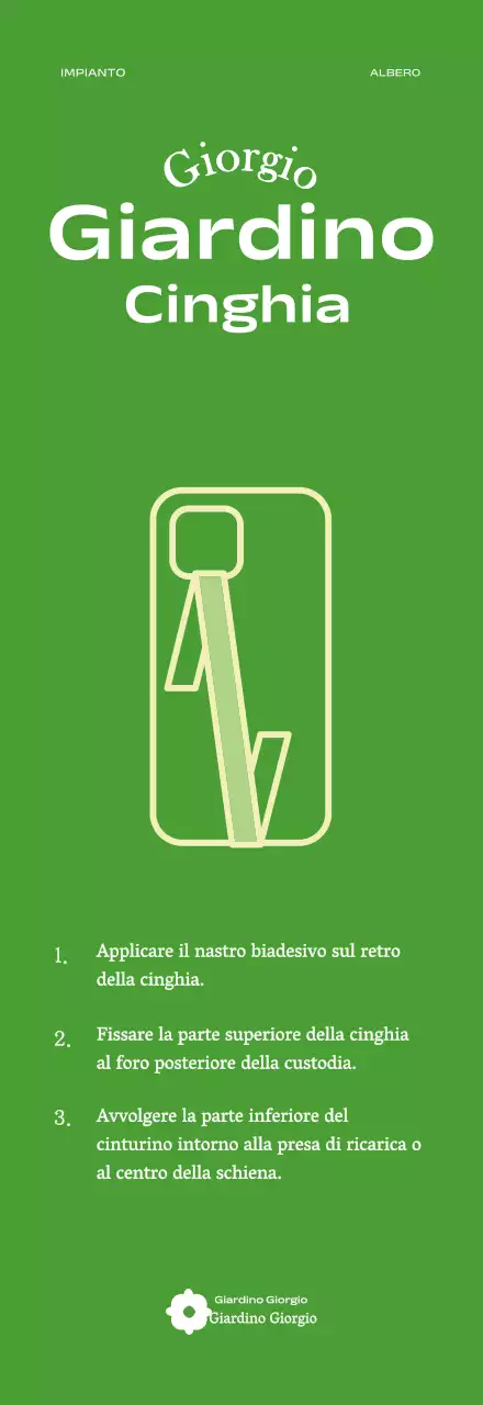 Carta da parati ecologica del giardino botanico per il telefono strap goodies