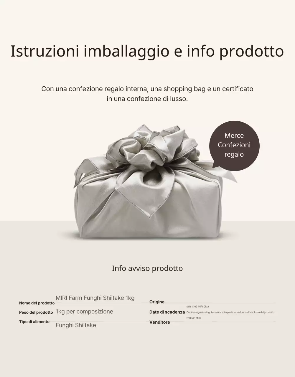 Funghi shiitake marroni e ordinati ad