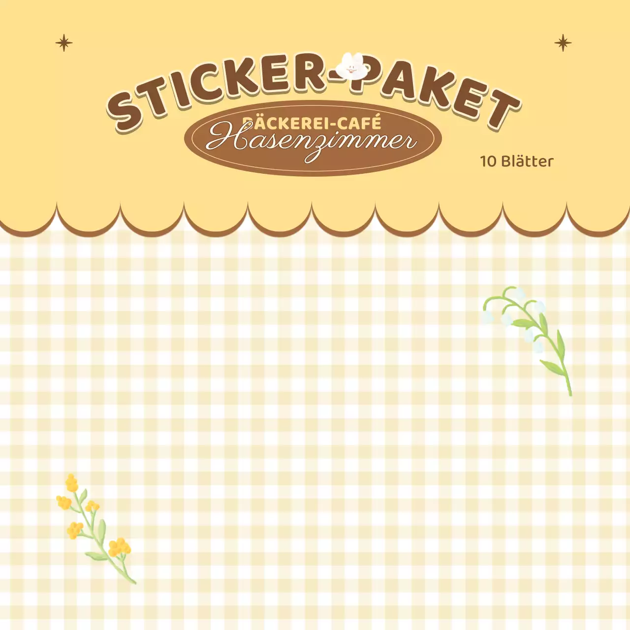 Niedliche bunte Bleistift Illustration Bäckerei Aufkleber Pack Hintergrundbilder