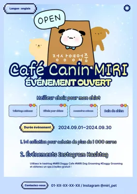 Cérémonie d'ouverture du light blue dog cafe