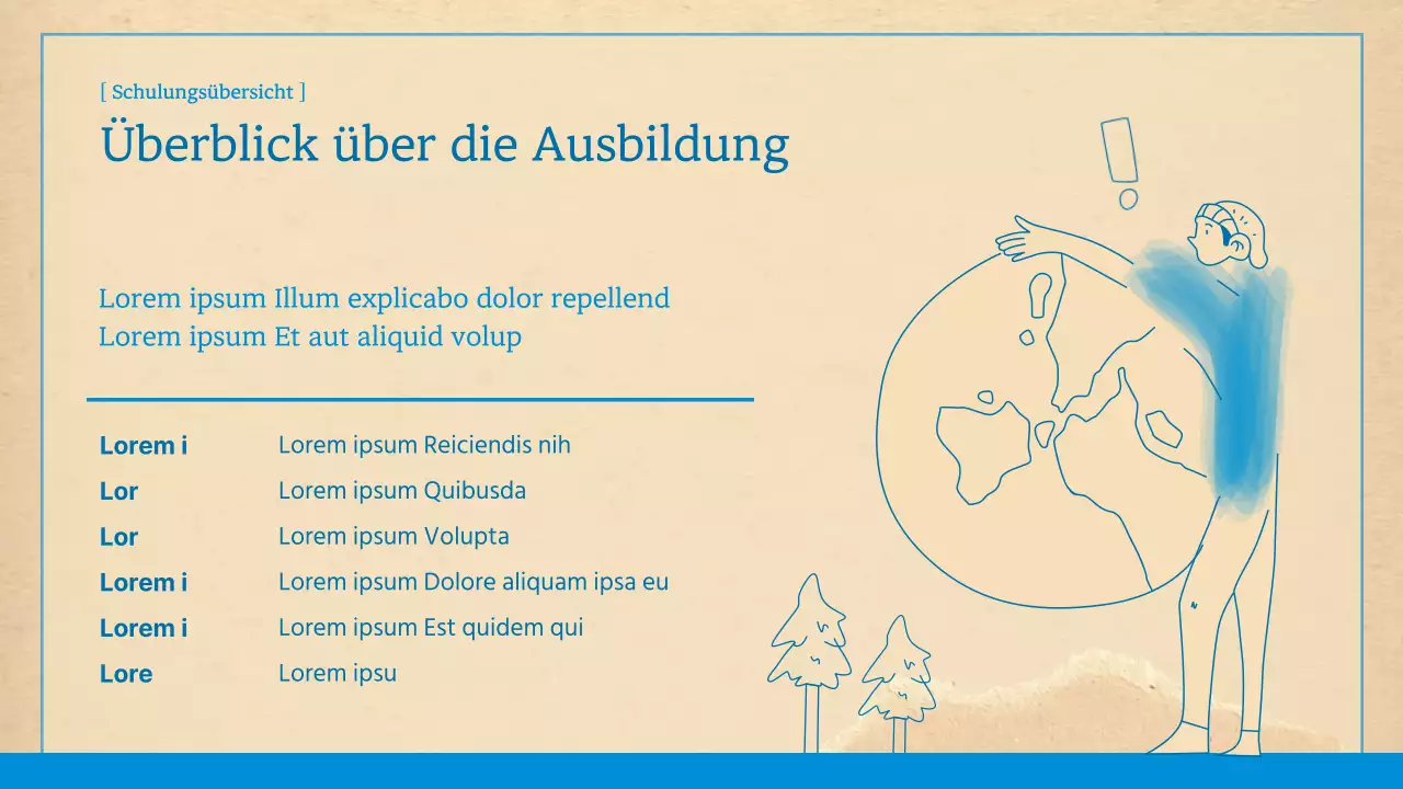 Saubere, blaue und braune Umweltkartierer