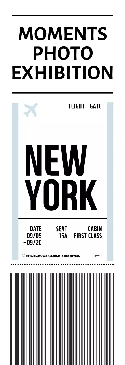 シンプルな飛行機のチケットの形をしたペン包装の背景紙