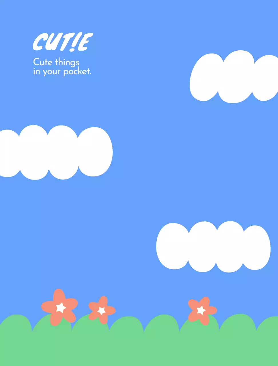 Wallpaper SmartTalk biru yang lucu