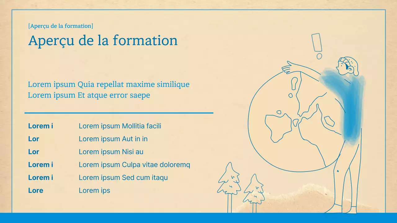 Cartographes environnementaux propres, bleus et bruns
