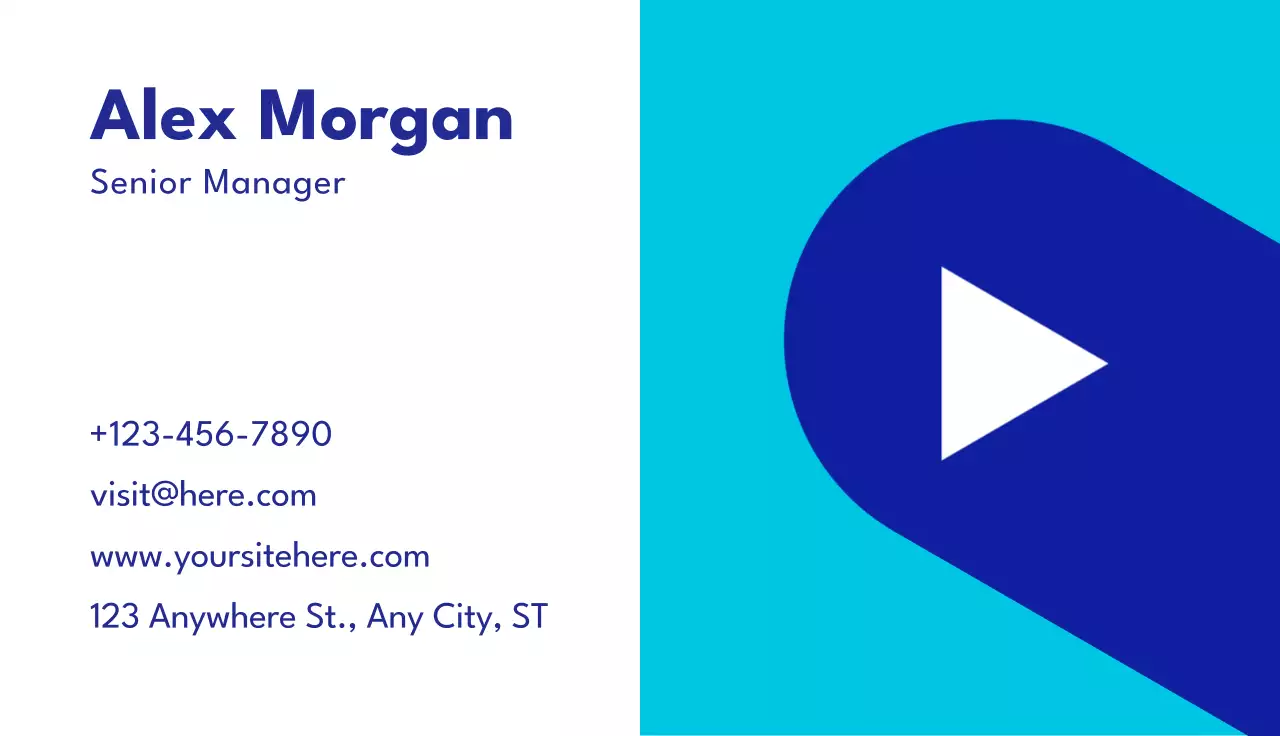 Blue Modern Business Card