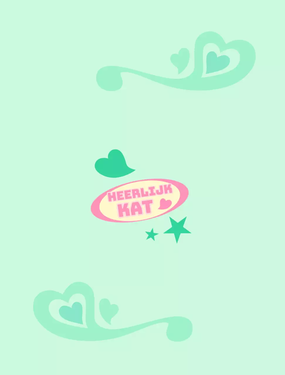 Pastel, kitscherig propbehang