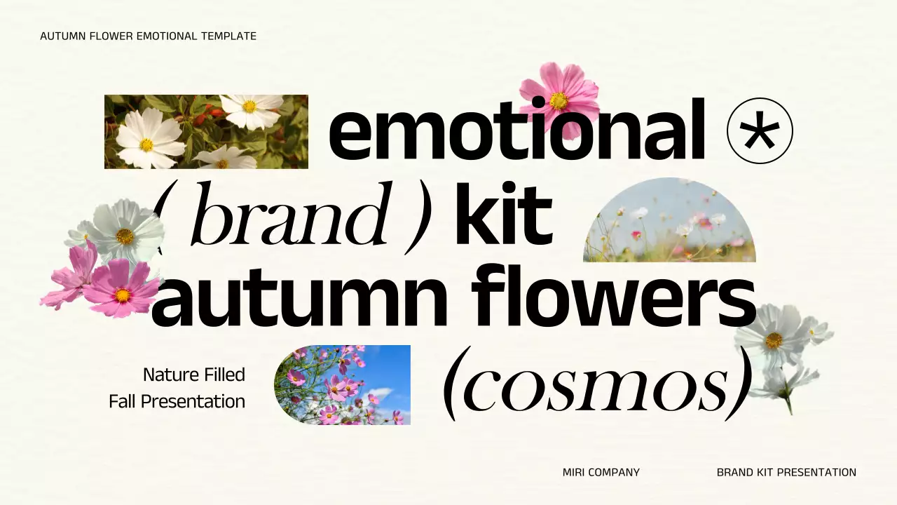 White Floral Autumn Presentation