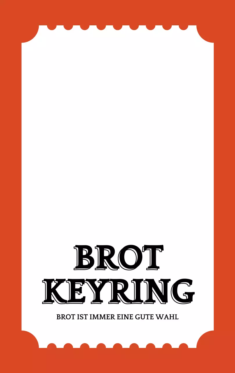 Bäckerei Ticket Schlüsselanhänger Merchandise Wallpaper