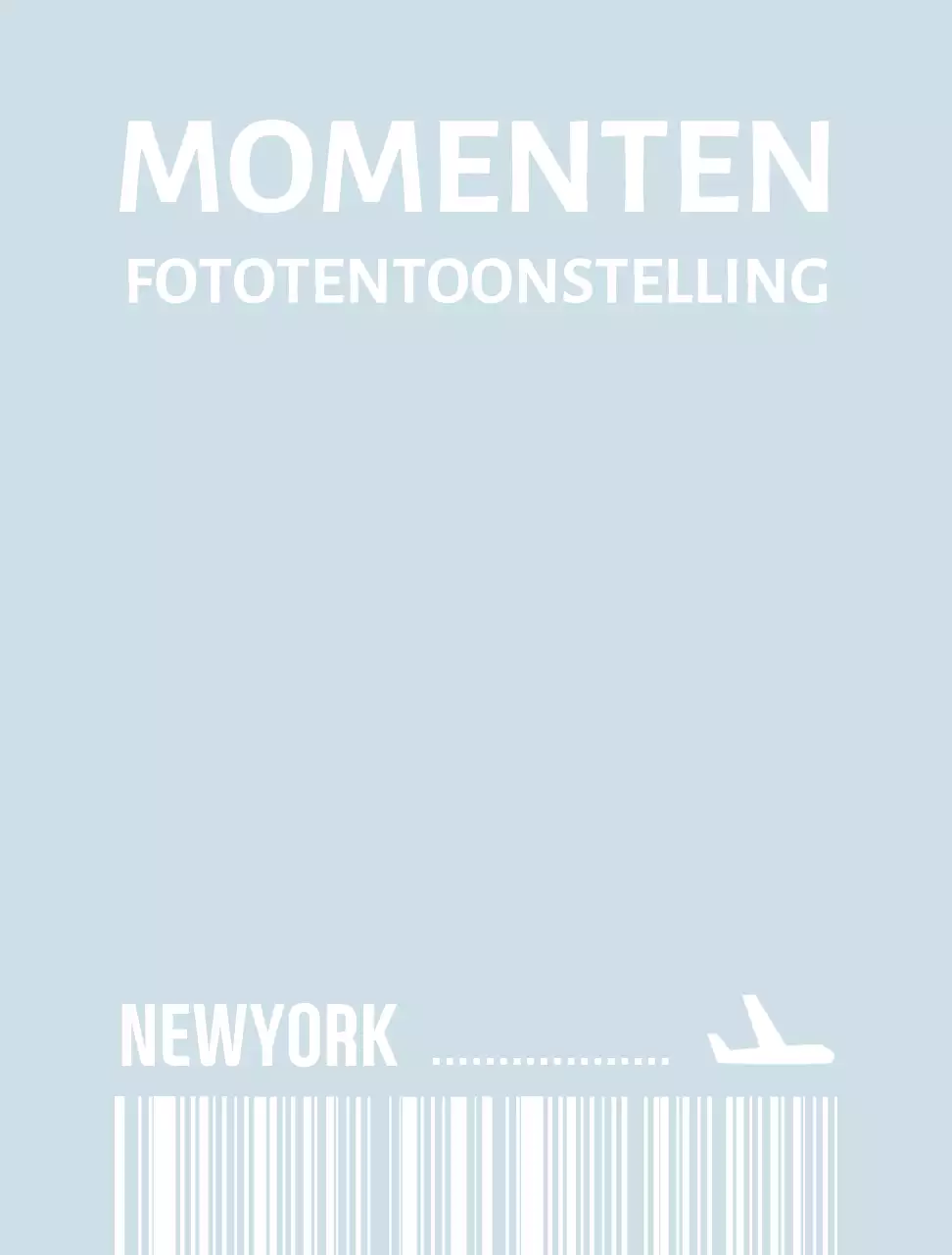 Eenvoudige bladwijzer in de vorm van een vliegticket