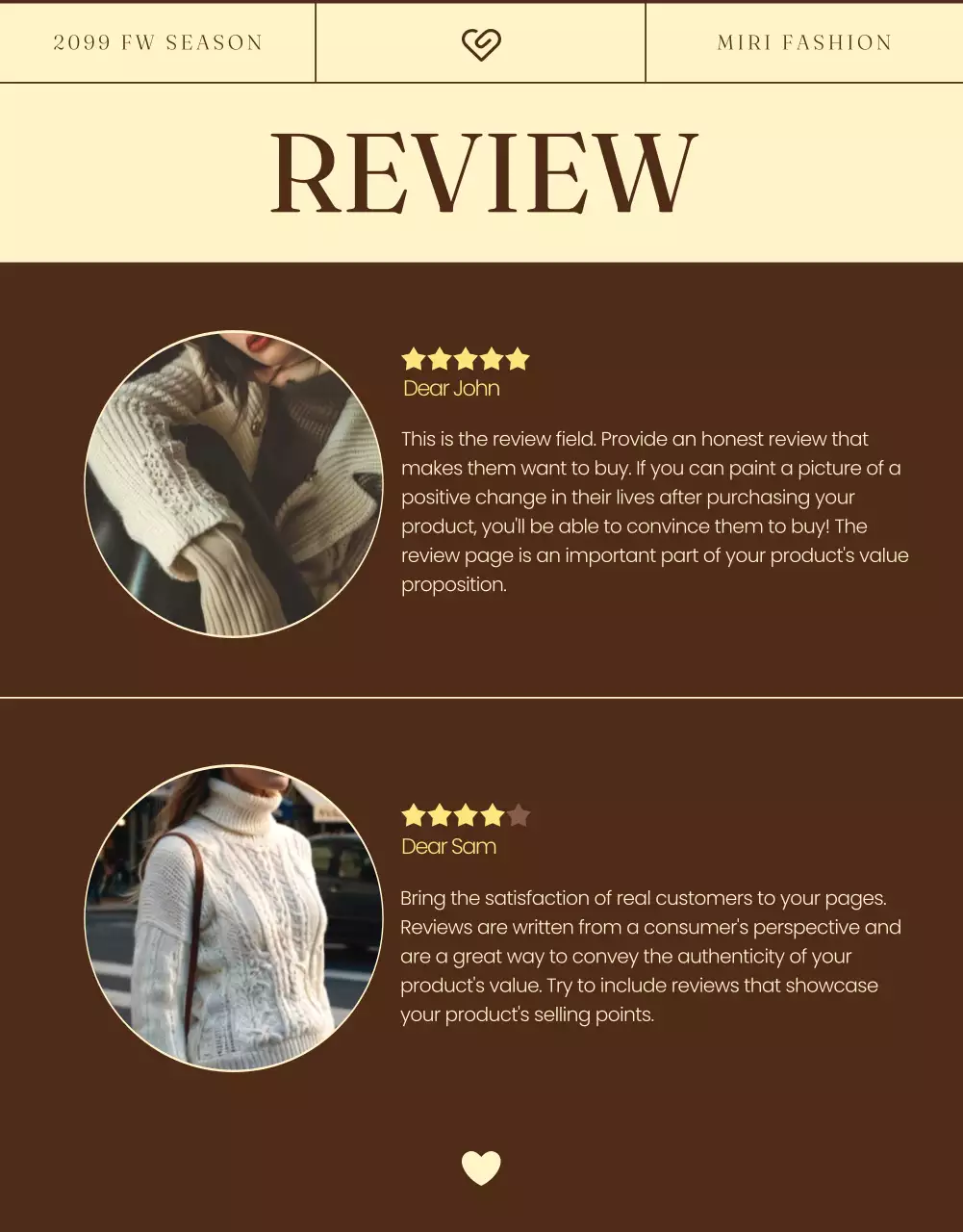 Brown Vintage Fashion Catalog Poster