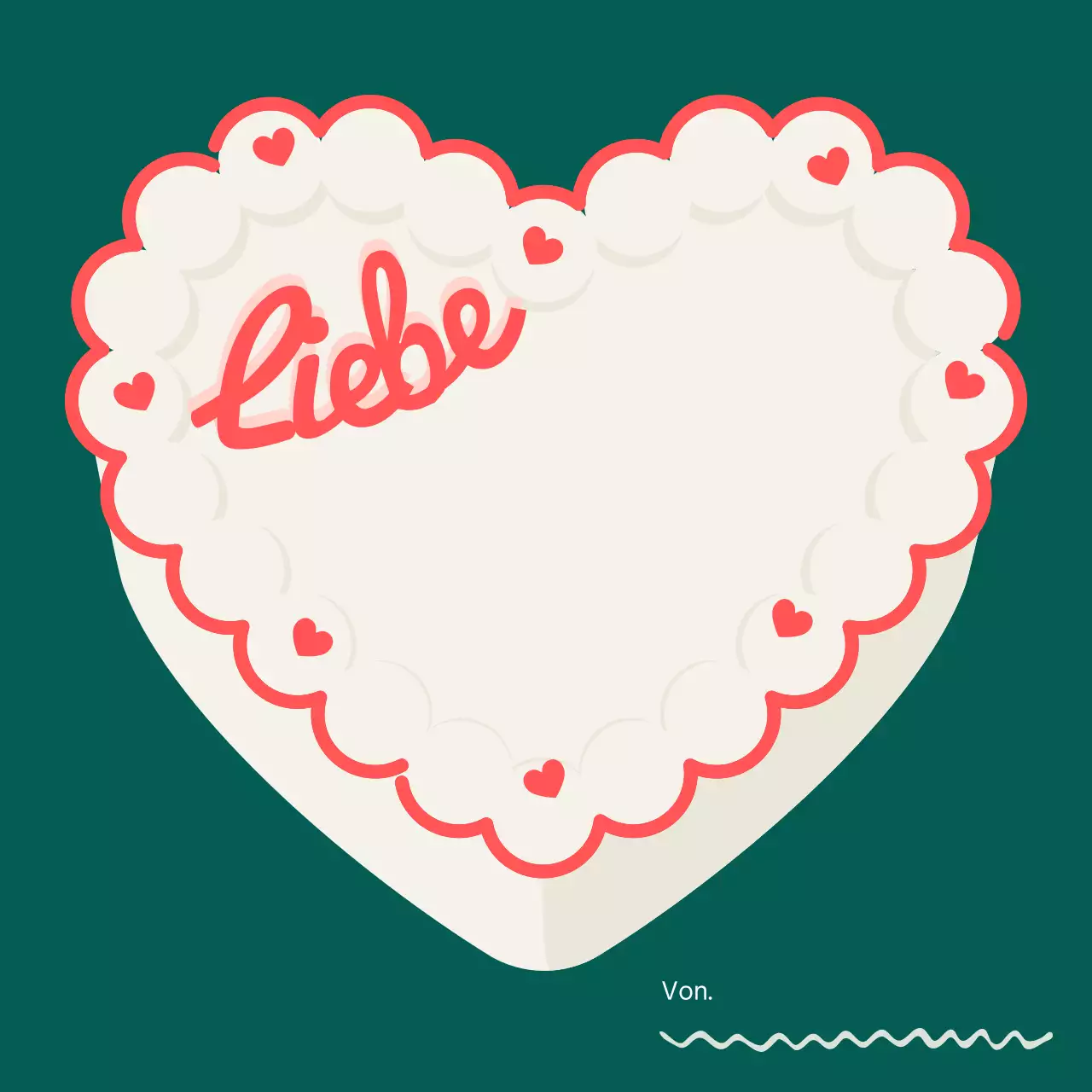 Niedlicher Kuchen-Notizblock in Grün