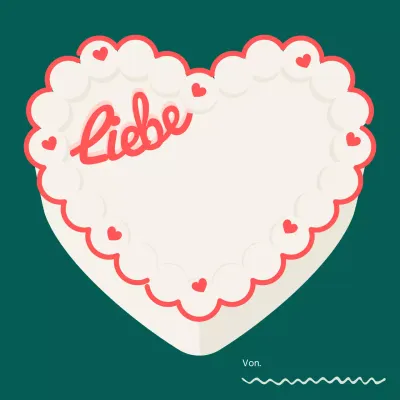 Niedlicher Kuchen-Notizblock in Grün